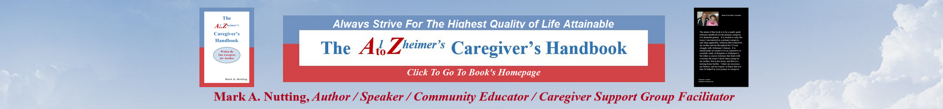 The Alzheimers A to Z Caregivers Handbook by Mark A Nutting Reviews and Interviews